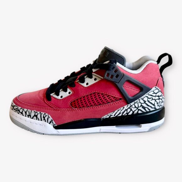 New! Nike Jordan Spizike Low Red/Black/Wolf Grey Women's Sz 8 - Picture 2 of 11